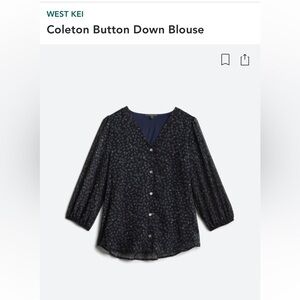 West Kei button down blouse​​​